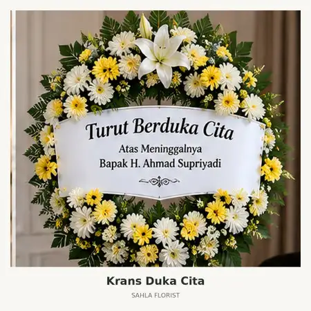 Krans Bunga Duka Sepaku